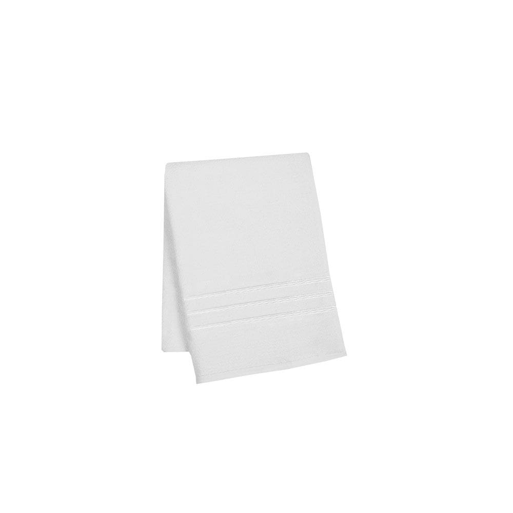 Toalha de Rosto Branca Algodao Hotel Blank 45x68cm