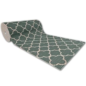 Tapete Passadeira Capacho Emborrachada Antiderrapante 0,65x1,00 Verde Modular
