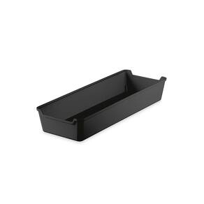 Organizador de Gaveta Porta Talheres Plastico Preto 1un