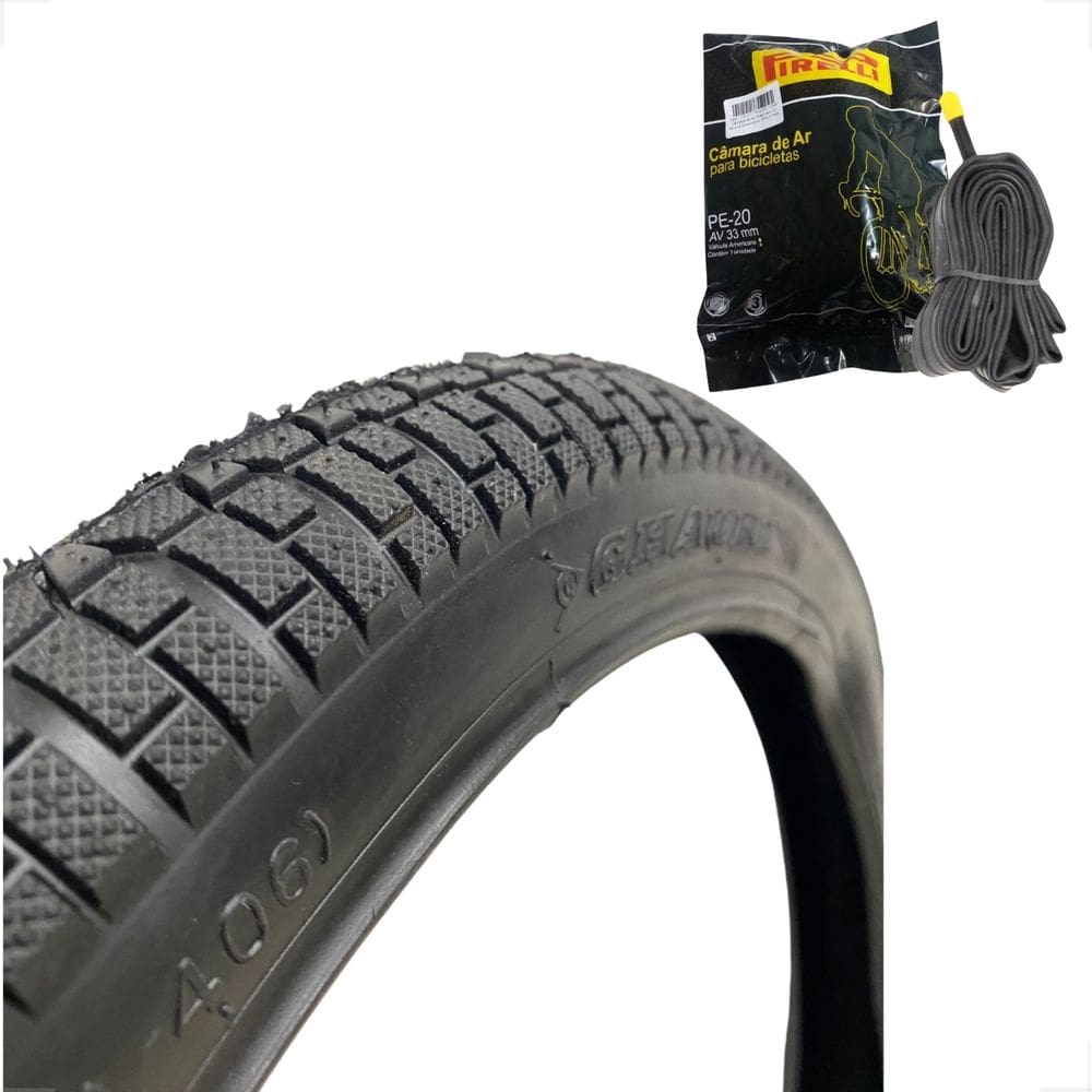 Pneu Balao Shiver Aro 20 X 2.125 Camara Pirelli Bico Grosso