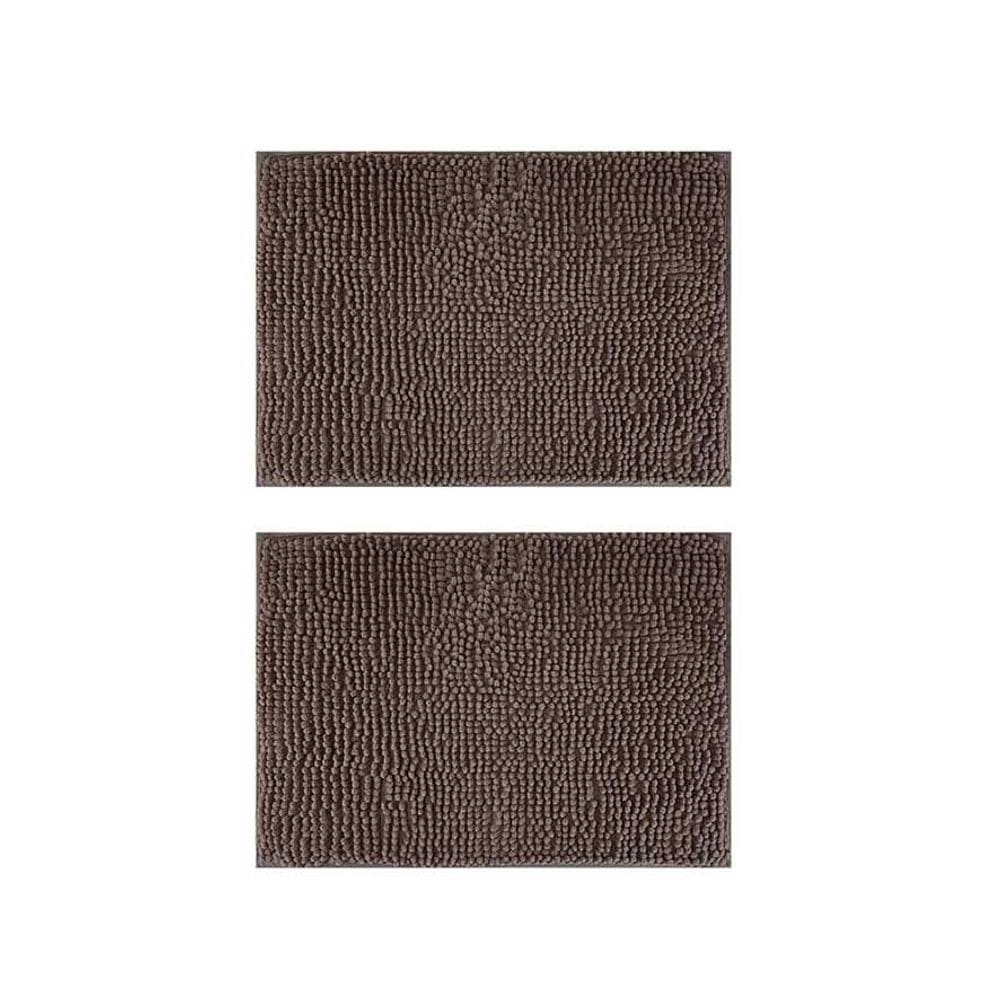 Tapete Antiderrapante Banheiro Bolinha Marrom 40x60 2un