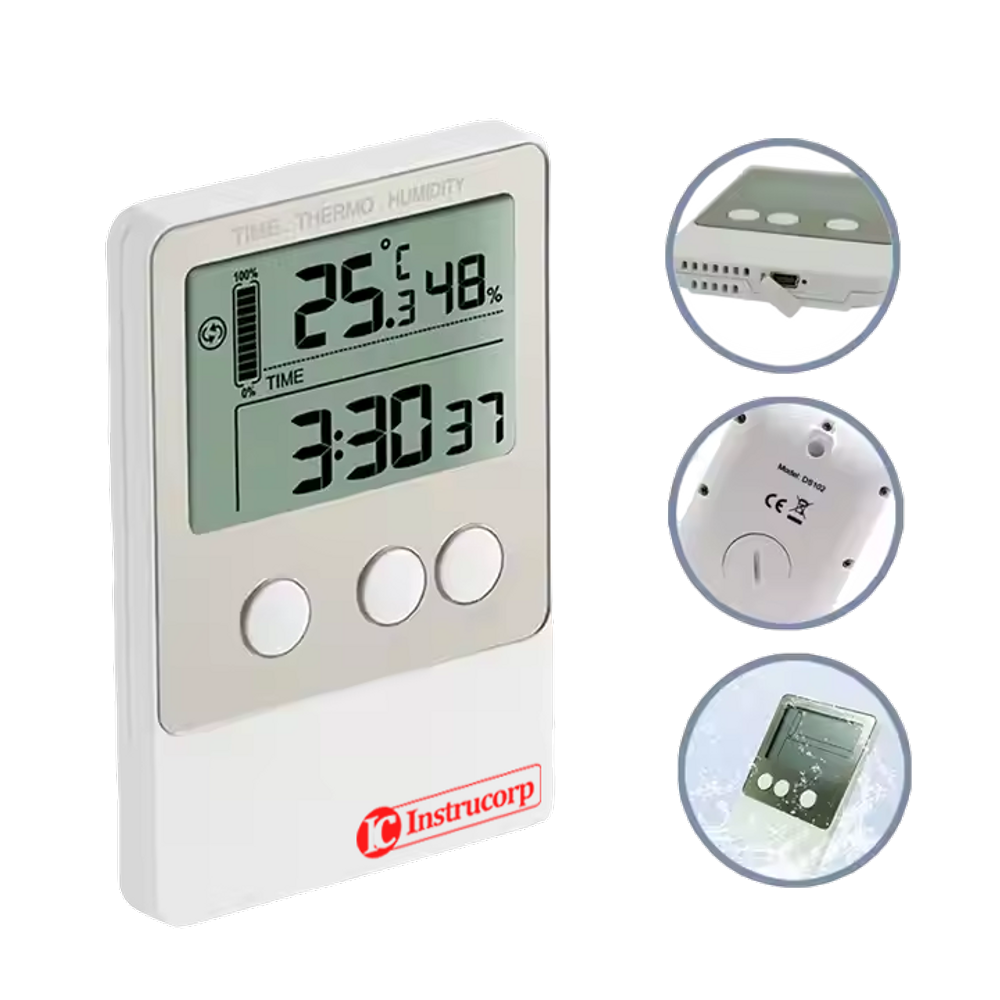 Datalogger de Temperatura e Umidade -40 a 60°C - Instrucorp IC-2080