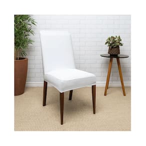 Capa de Cadeira Elástico 6 Lugares Branco