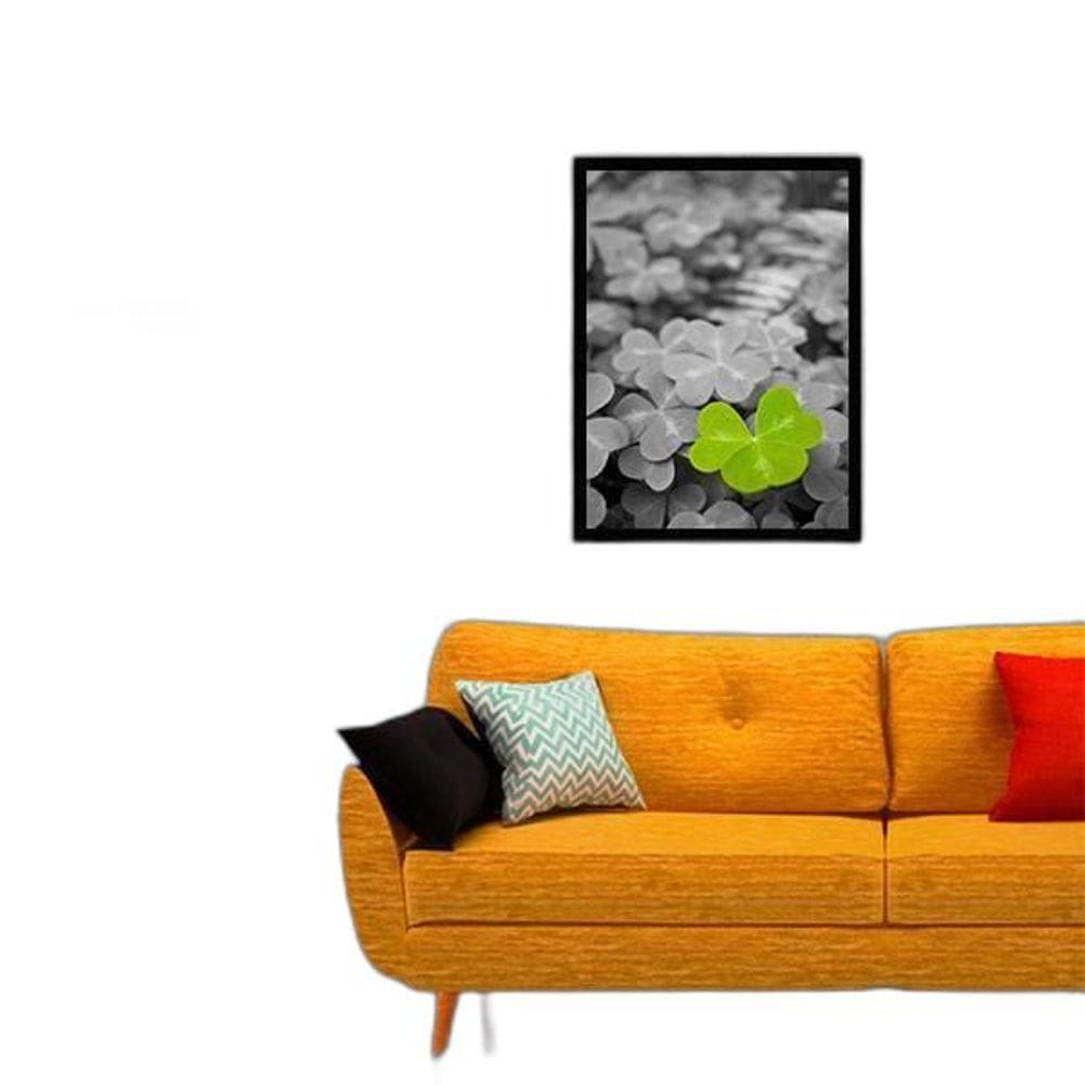 Quadro Fotografia Trevo 24X18Cm - Com Vidro