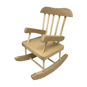 Cadeira De Balanço Grossa M Em Mdf Decoração