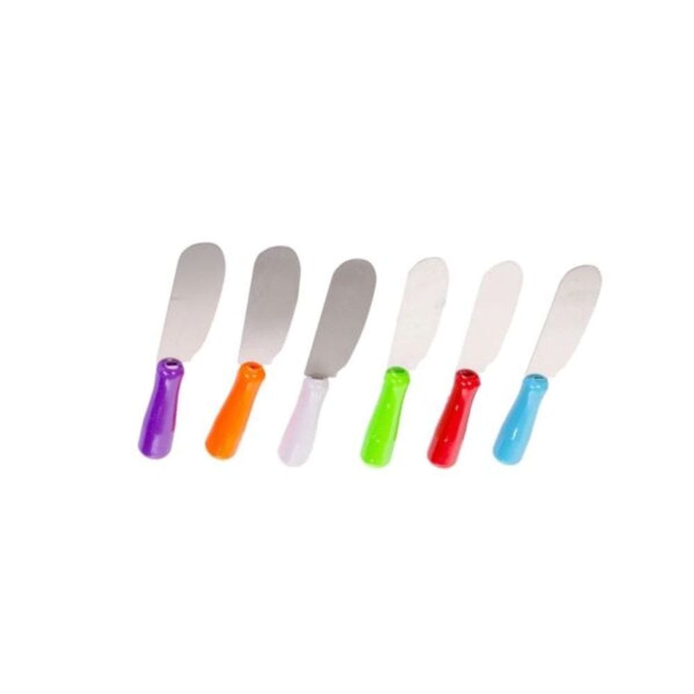 Kit 6 Mini Espátulas Manteiga Patês Geléias Premium