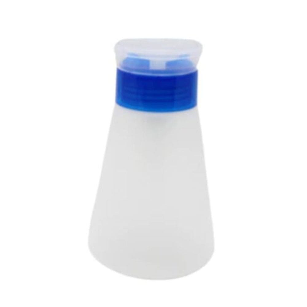 Porta Acetona Plástico Transparente Com Trava Plástica - Azul