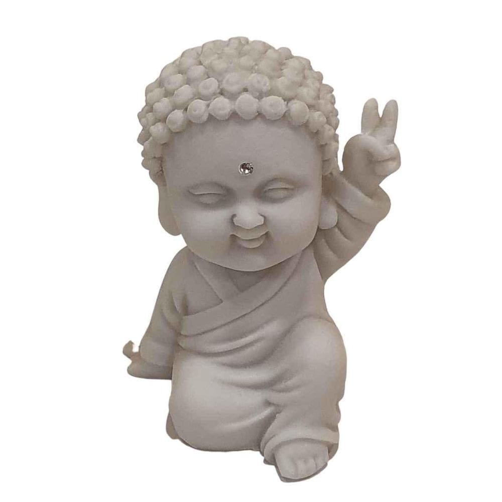 Estátua Budinha De Pó De Mármore Modelo 6