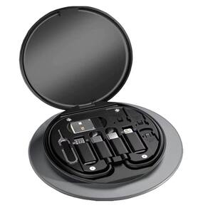 Kit de Adaptador 5 em 1 + suporte de celular type-c Lightning Micro Usb e Cabo de Carregamento funcional 101893