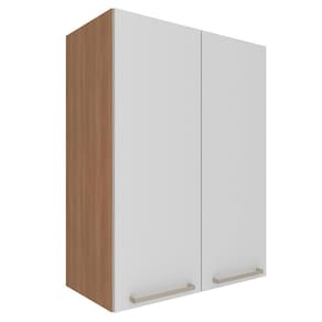 Armario Aereo 2 Portas 60 Cm Mdp Cz3141 Tecno Mobili Freijo Branco