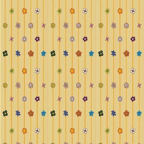 Papel Parede Floral Cordão De Flores Coloridas Adesivo Sala