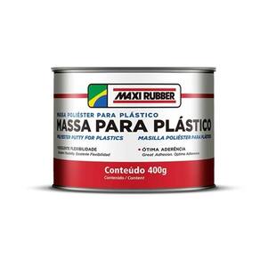 Massa Poliester Para Plastico 400G - Maxi Rubber