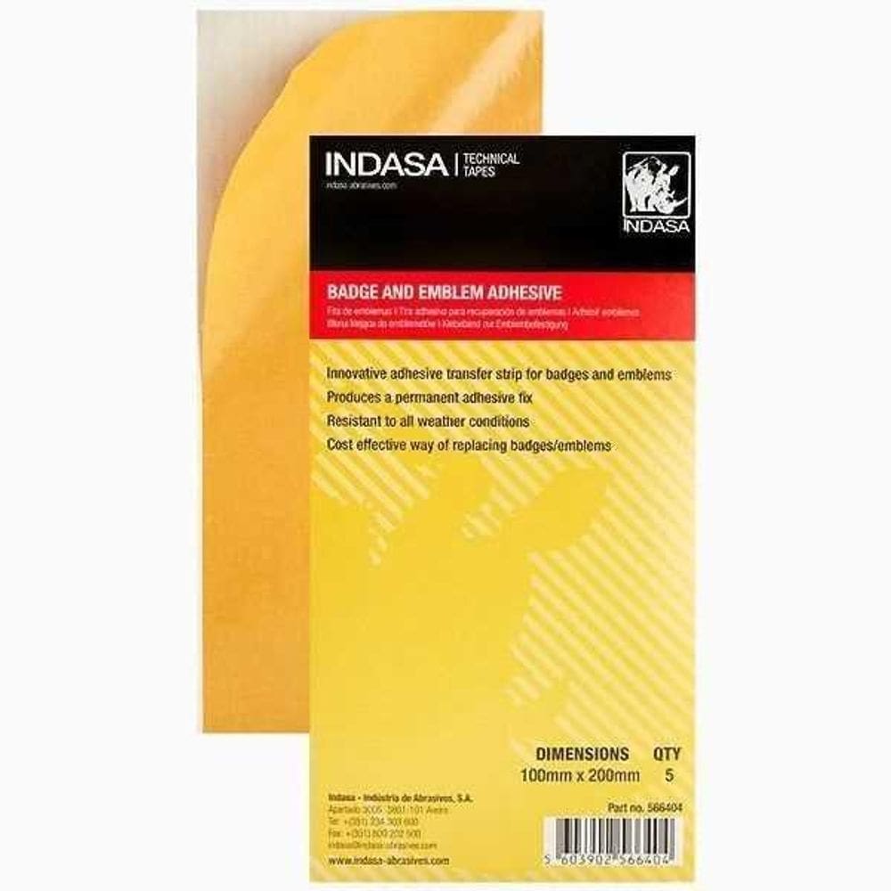 Fita De Emblemas 100X200Mm Com 5 Unidades - Indasa