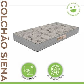 Colchão Solteiro Molas Ensacadas Siena 22cmx88cmx188cm Prata
