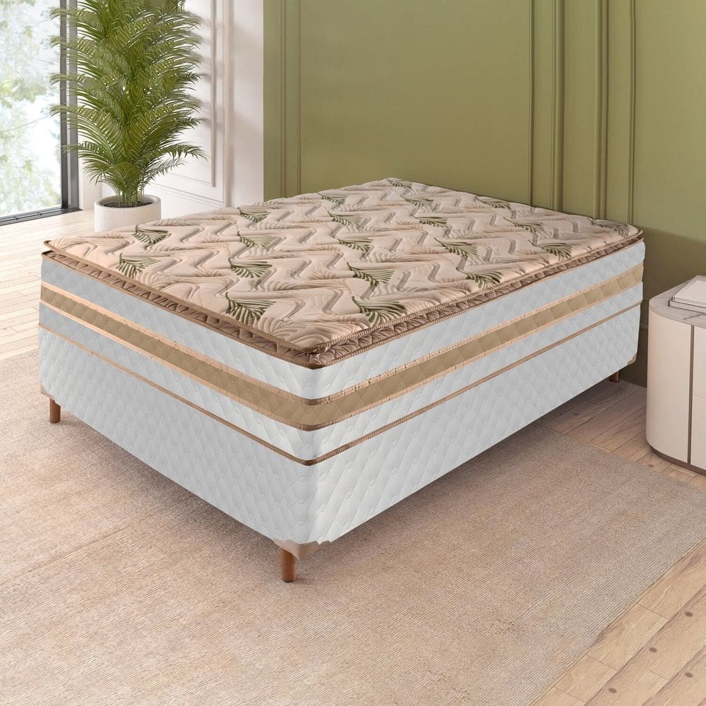 Colchão Casal Amsterdã 36cmx138cmx188cm Branco