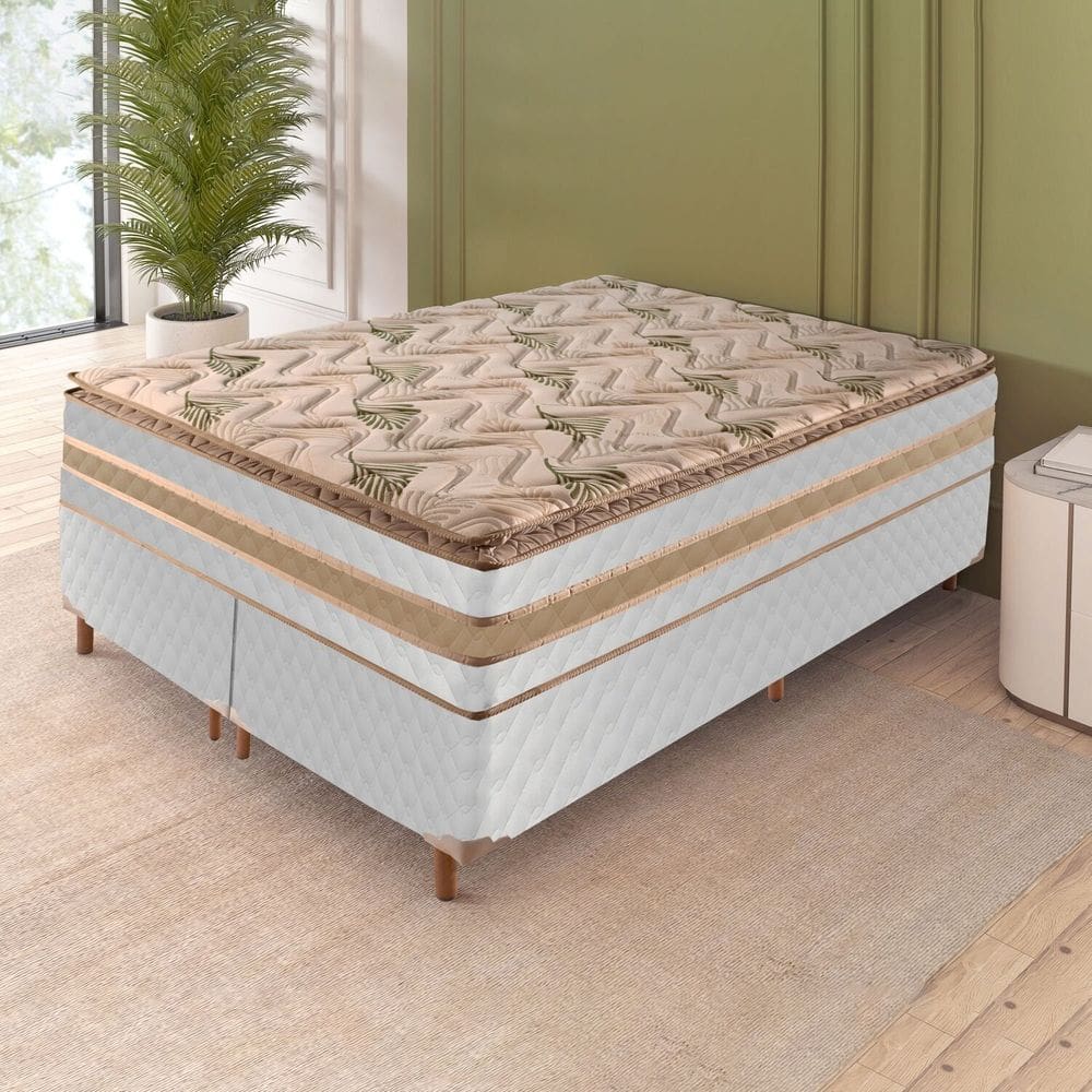 Colchão King Amsterdã 36cmx193cmx203cm Branco