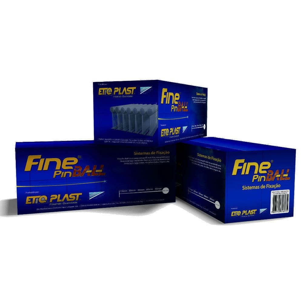 Pino Plástico Fine Pin Ball EtiqPlast 20mm  5 mil