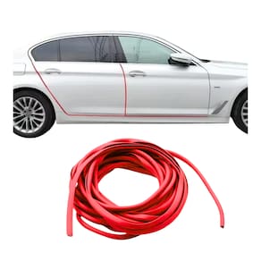 Borracha Proteção Porta Kwid Uno Gol HB20 Onix ArgoVermelho