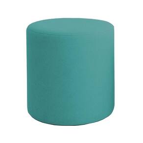 Puff Beca Cilindro Boucle Live - 7 Decor Azul Turquesa