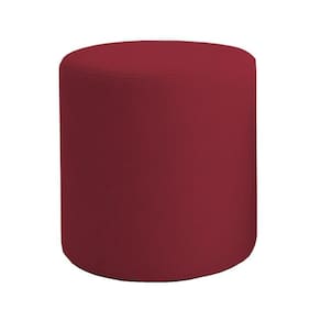 Puff Beca Cilindro Boucle Live - 7 Decor Bordo