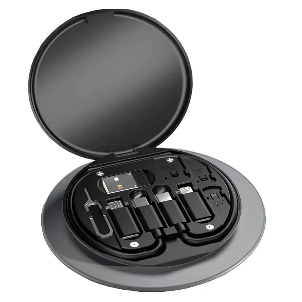 Kit de Adaptador 5 em 1 Adaptador USB TIPO C Lightning Micro Usb e Cabo de Carregamento 101893