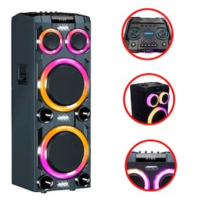 Caixa Som Potente Torre 2500W Rms Portátil Bluetooth Fm Usb Bivolt Vibe Sound Vs007 - V12 Tower