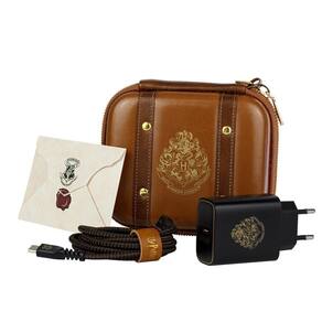 Kit de Carregamento Portátil com Estojo Rígido USB-C 33W Marrom | Harry Potter - iWill