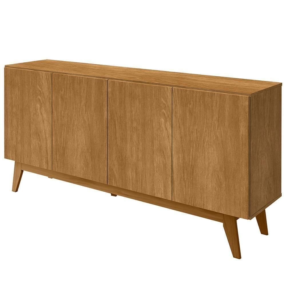 Balcao Buffet Ares 4 Portas 161 Cm Nature Tebar Nature