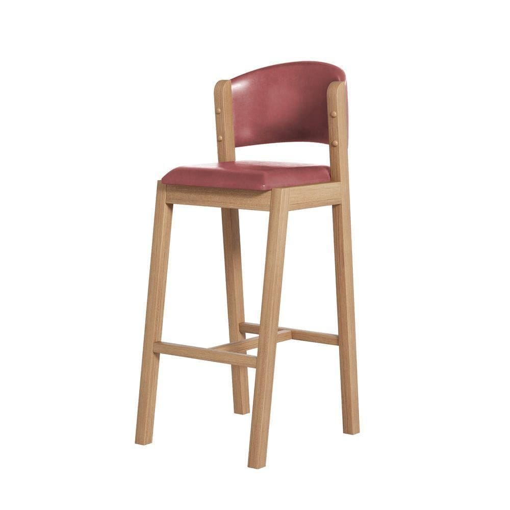 Banqueta Antonella Corino área Gourmet - 7 Decor Vermelho Escuro