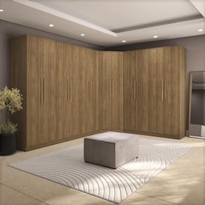 Quarto Modulado Kappesberg Adapt Nogueira 12 Portas 342cm X 263cm