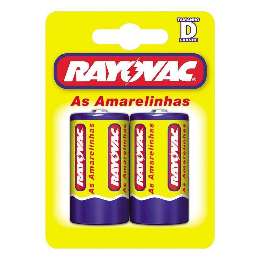Pilha Rayovac As Amarelinhas 10298 D Grande Blister Com 2 1,5v