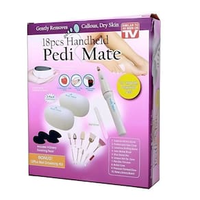 Kit Para Pedicure Manicure Removedor De Calos Completo Com Polidor De Unhas Lixador Esfoliador E Rachaduras