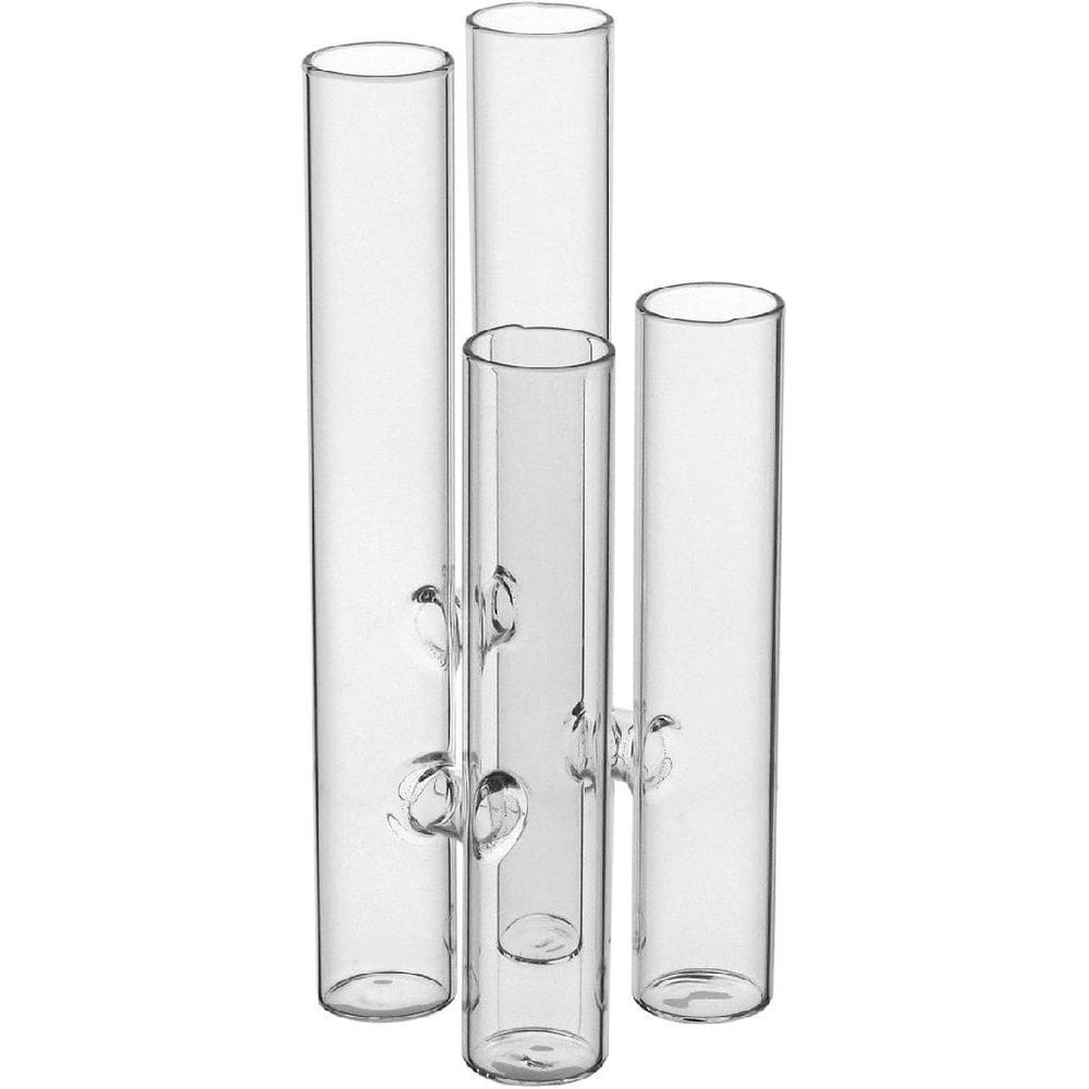 VASO DECORATIVO TUBOS HOME&CO BOROSSILICATO 20x7x7cm TRANSPARENTE