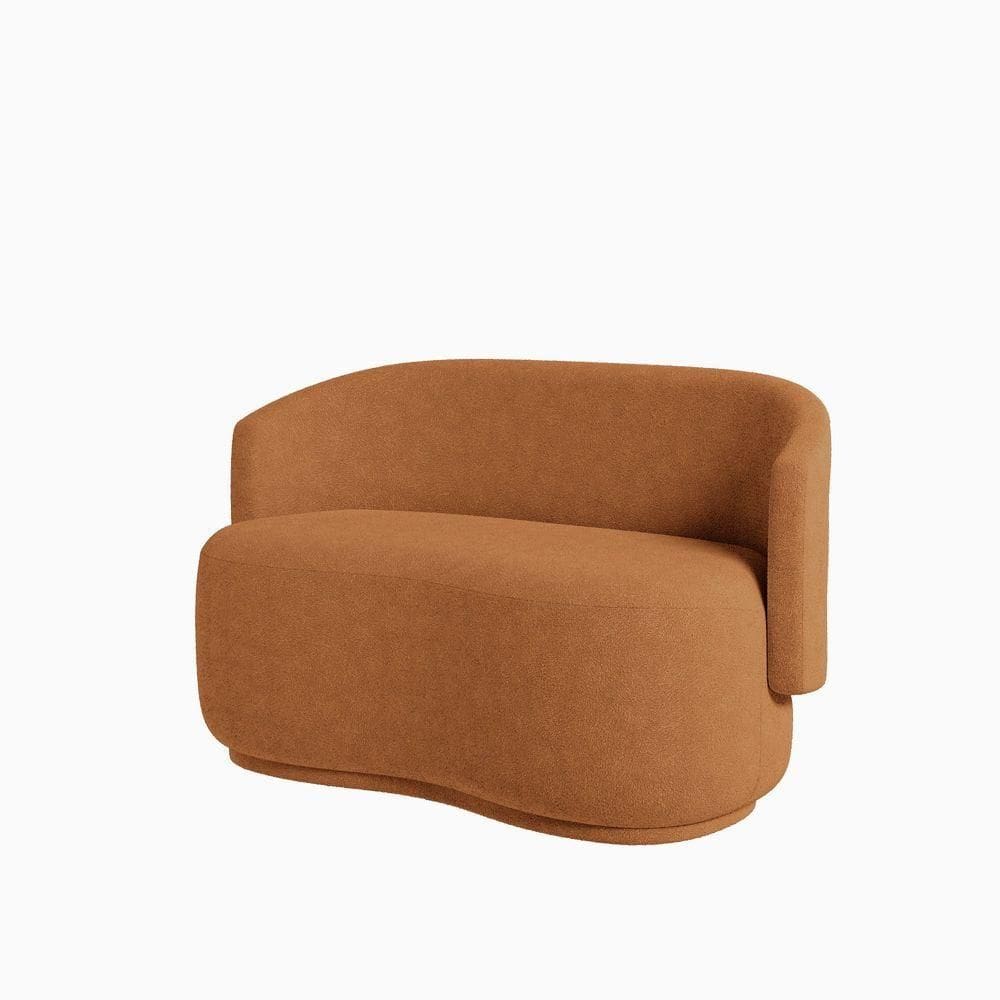Namoradeira Beatriz Orgânica Boucle Lisa - 7 Decor Terracota