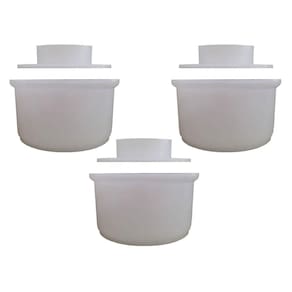 Kit 3 Formas Queijo Minas Mp1000 Com Prensador Baixo Injesul
