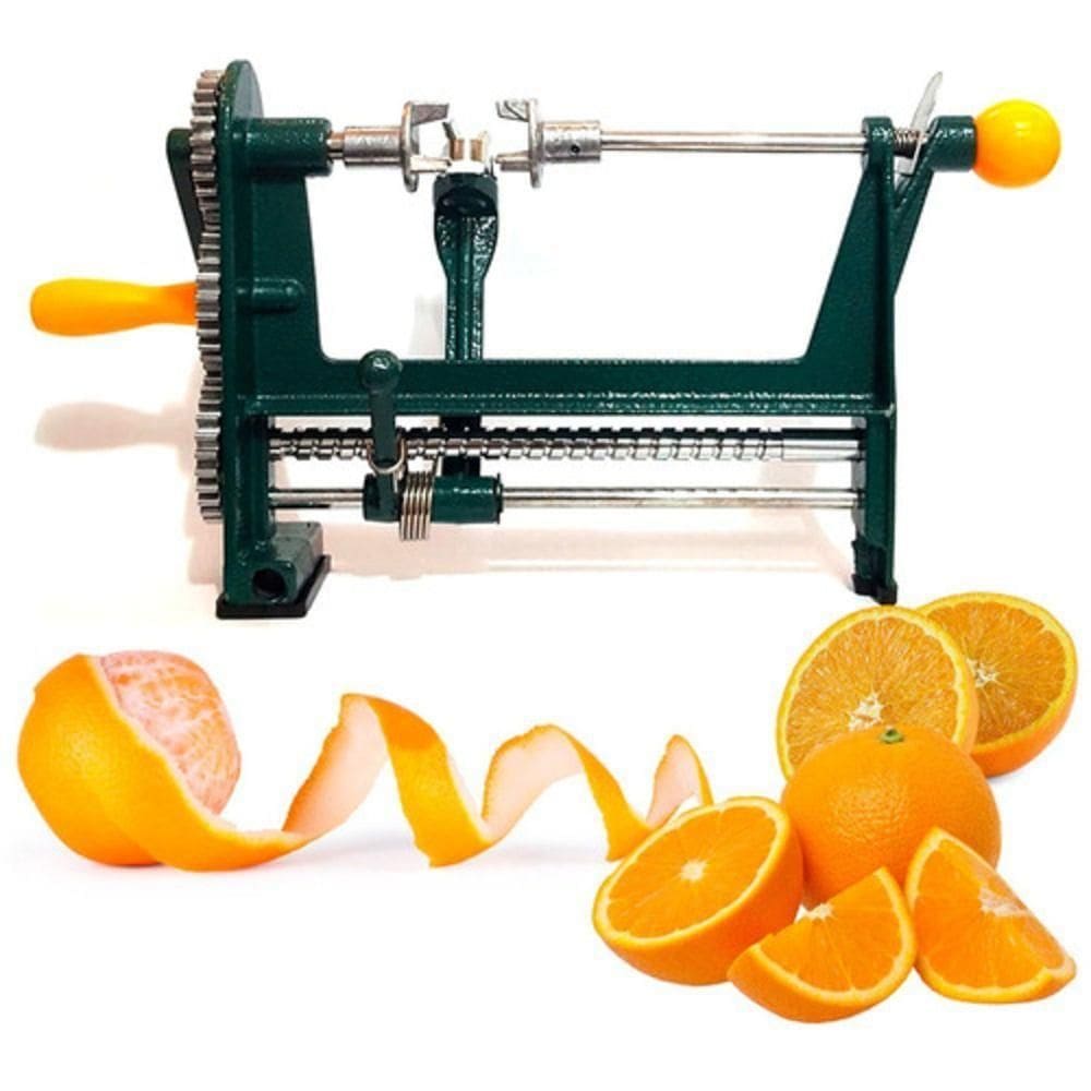 Descascador Laranja Manual Manivela Descasca Frutas Limao Ajustavel Fixacao Mesa Bancada