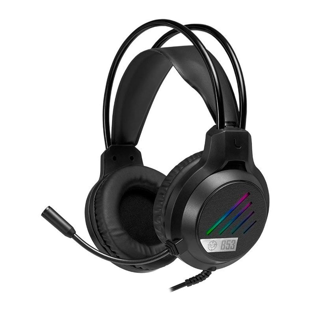 Headset Gamer TGT B53 Rainbow 50mm 20-20KHZ USB 3.5mm Preto - TGT-B53-RBW01