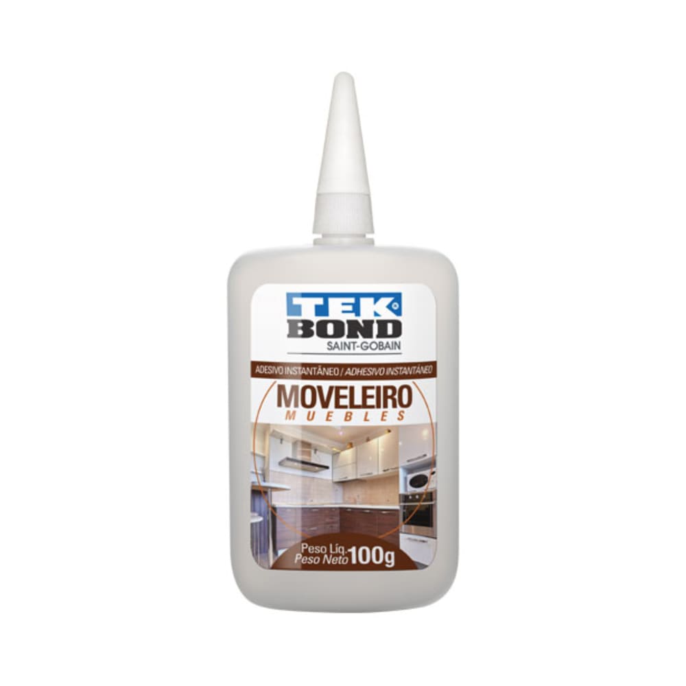 Cola Adesivo Instantânea Tek Bond Moveleira 793 100gr