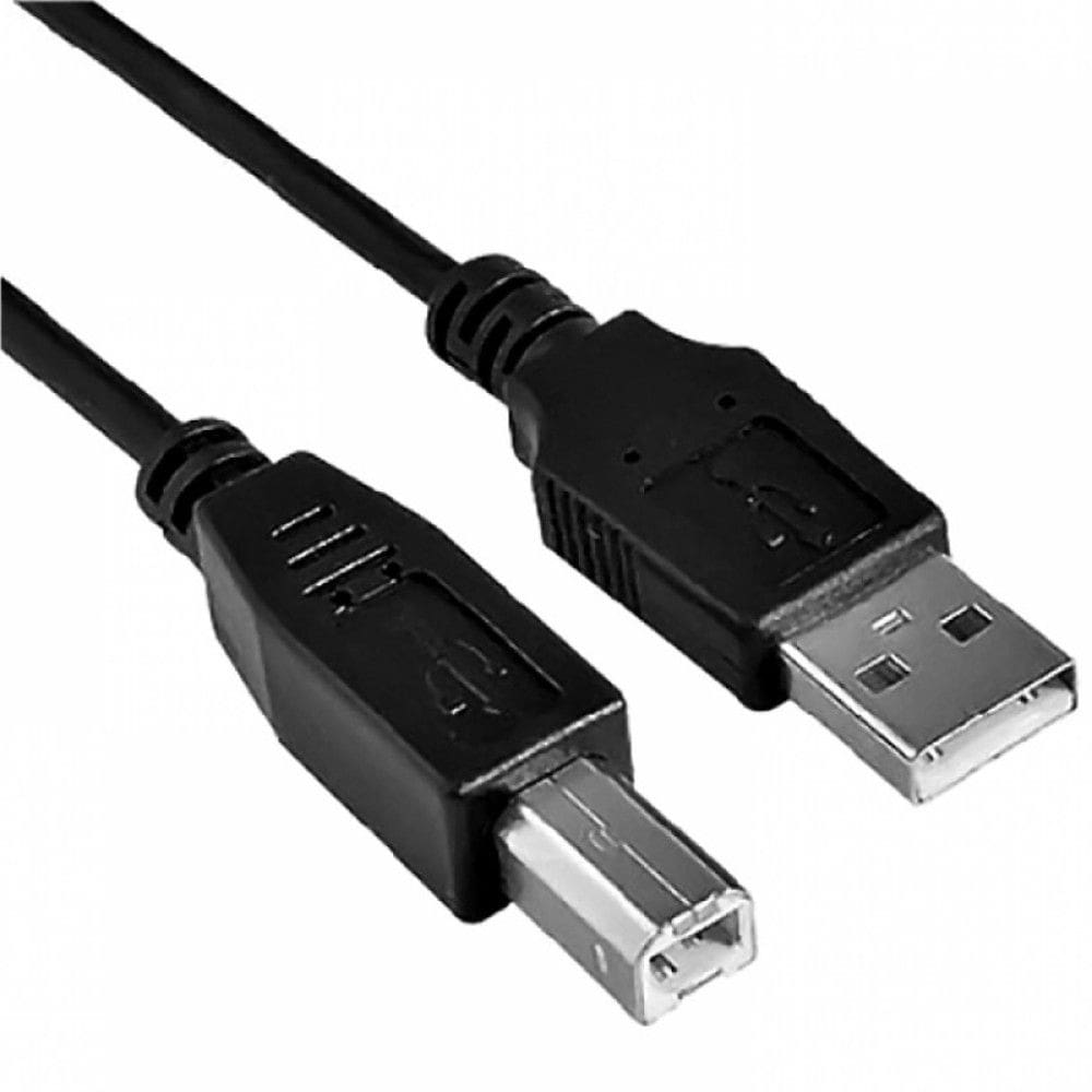 CABO USB 2.0 AM x BM 5,0m PRETO PC-USB5001 PLUS CABLE
