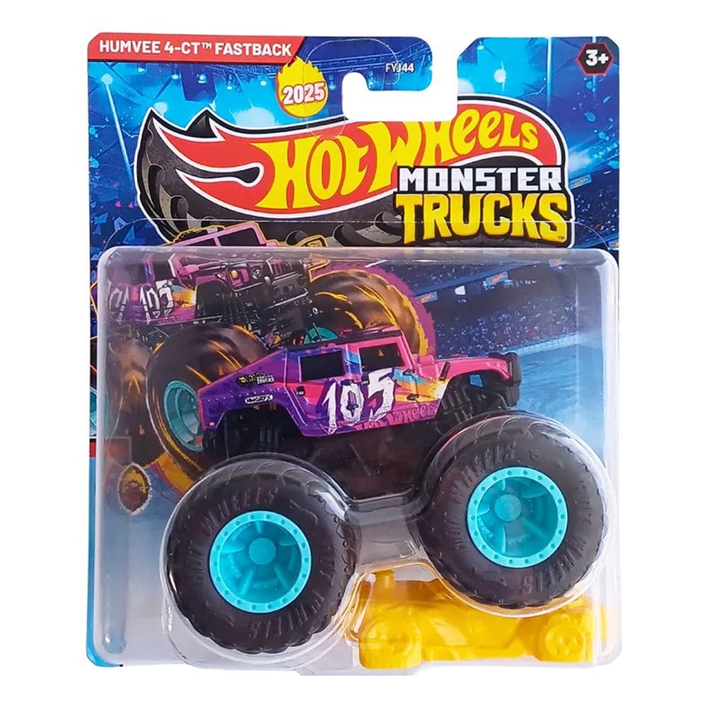 Hot Wheels Monster Trucks 1:64 Humvee 4-CT Fastback 2025 FYJ44 JCD77 - Mattel