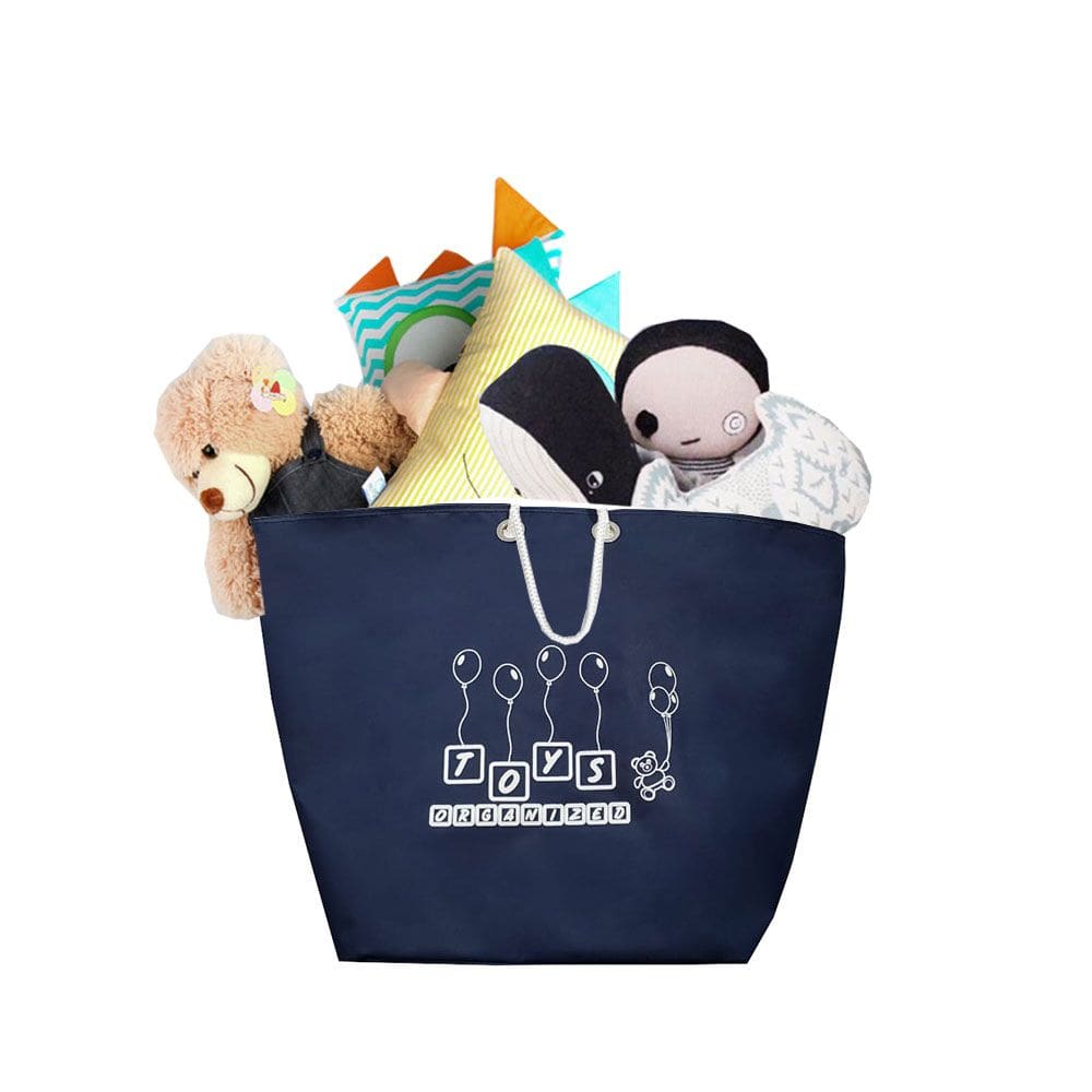 Cesto de Brinquedos Organizador Infantil Toys Bag Azul Marinho 1un