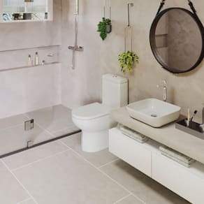 Cuba de Apoio para Banheiro/lavabo Cerâmica Quadrada 39 Cm Branco Brilho