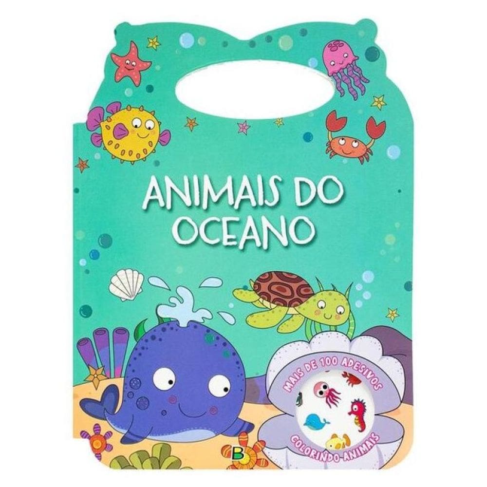 Colorindo Animais - Um Livro Com Alça: Animais Do Oceano