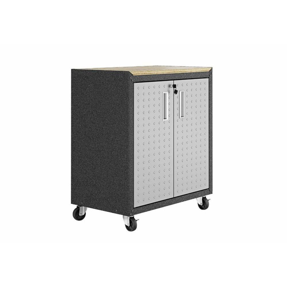 Balcão Multiúso Titanium Itatiaia 2 Portas - Preto c/ Cinza