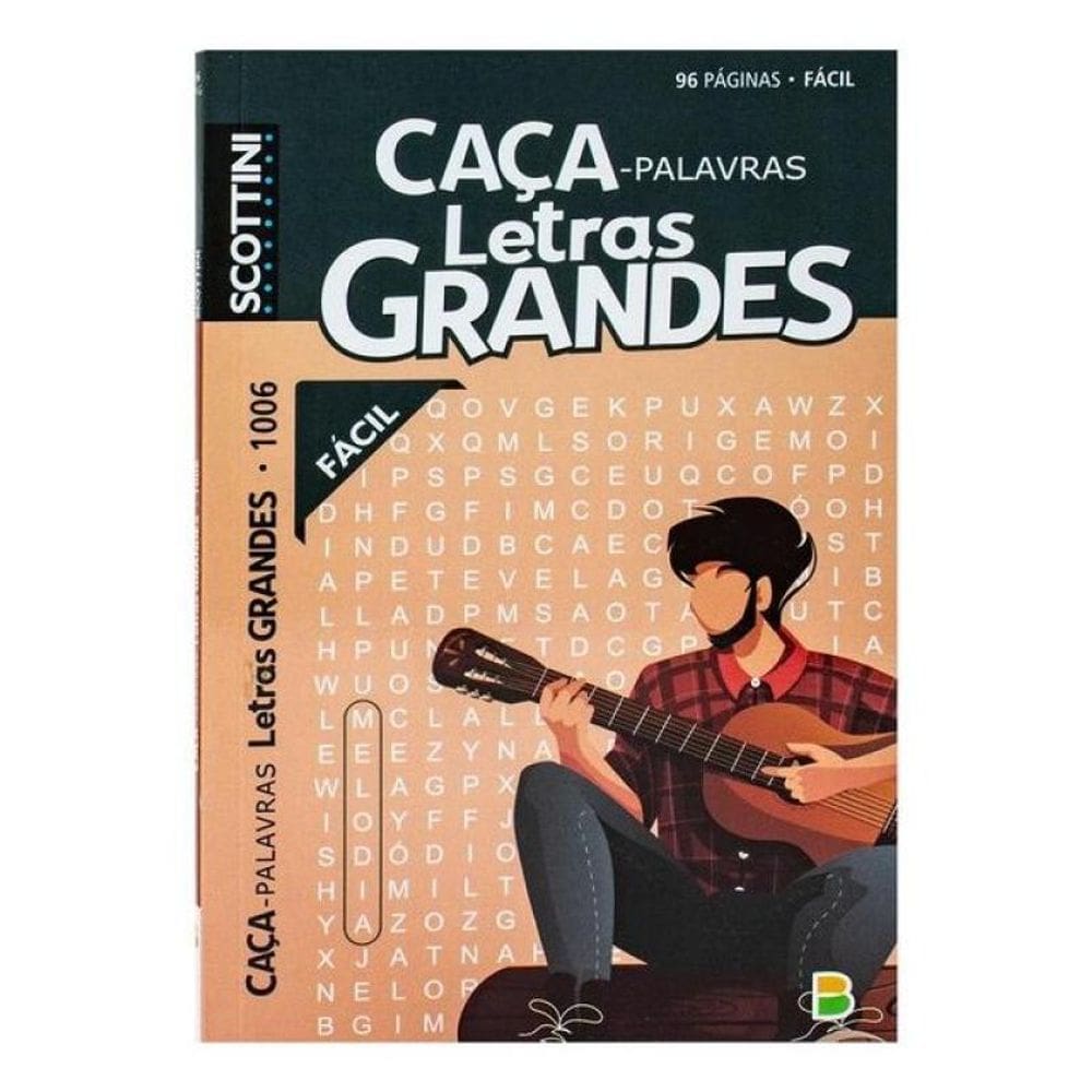 Scottini Caça-Palavras Letras Grandes (96P) N.1006 (Fácil)