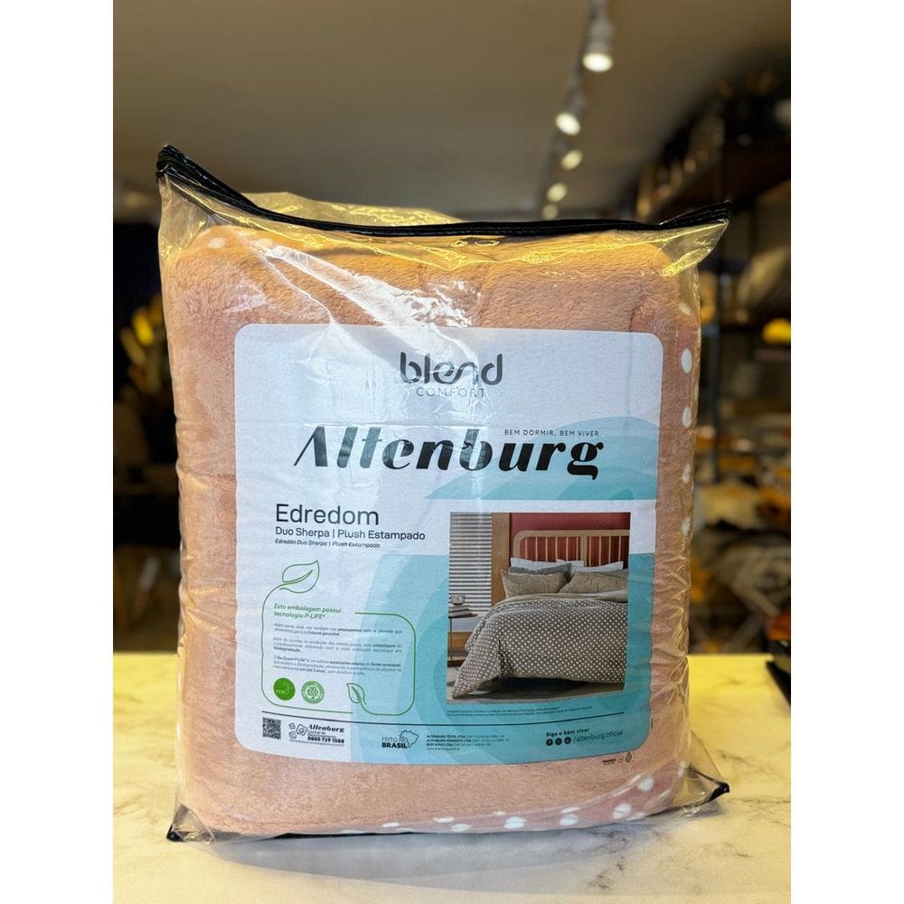 Edredom Queen Blend Comfort Duo Bolas Rosê
