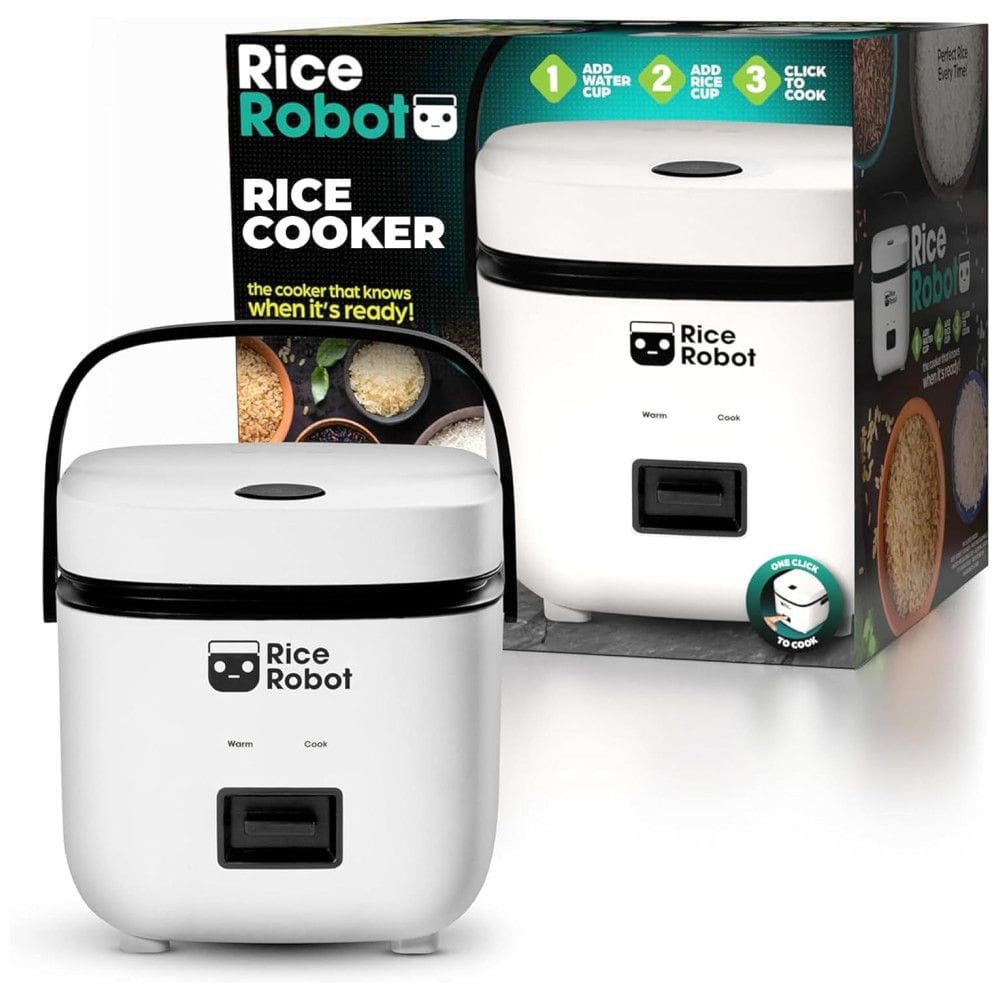 Rice Robot: Panela de Arroz Livre de Substâncias Tóxicas, 1 L, Bandeja Vapor Inox, Copos Medidores, Receitas.EMSON