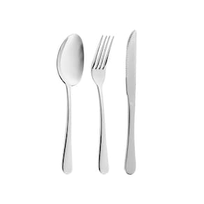 Talheres de Mesa Inox Faqueiro Garfo Colher Faca Elite 18un
