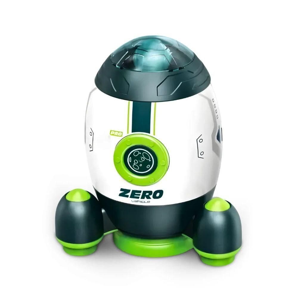 Brinquedo Foguete Espacial Infantil Com Astronauta - Verde