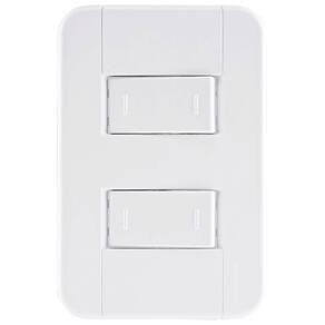 Conjunto 4X2 2 Interruptores Paralelos 10A/250V Branco